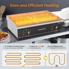 image:imageROVSUN 22 Electric Griddle Electric Countertop Half Flat Top Griddle 1600W Grill Stainless Steel with Adjustable Temperature Control 122F572F for Commercial Home Restaurant Plug26Plughalf groove