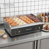 image:imageROVSUN 22 Electric Griddle Electric Countertop Half Flat Top Griddle 1600W Grill Stainless Steel with Adjustable Temperature Control 122F572F for Commercial Home Restaurant Plug26Plughalf groove