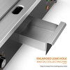image:imageROVSUN 22 Electric Griddle Electric Countertop Half Flat Top Griddle 1600W Grill Stainless Steel with Adjustable Temperature Control 122F572F for Commercial Home Restaurant Plug30 inchPlug