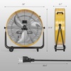 image:imageROVSUN 16inch Heavy Duty Floor amp Wall Mount Fan 2in1 High Velocity Industrial Metal Fan with 3Speed Adjustable Tilt amp WallMounting System Ideal Cooling for Gym Workshop Garage and WarehouseYellow