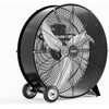 image:imageROVSUN 16inch Heavy Duty Floor amp Wall Mount Fan 2in1 High Velocity Industrial Metal Fan with 3Speed Adjustable Tilt amp WallMounting System Ideal Cooling for Gym Workshop Garage and WarehouseBlack
