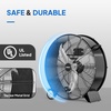 image:imageROVSUN 16inch Heavy Duty Floor amp Wall Mount Fan 2in1 High Velocity Industrial Metal Fan with 3Speed Adjustable Tilt amp WallMounting System Ideal Cooling for Gym Workshop Garage and WarehouseBlack