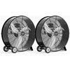 image:imageROVSUN 16inch Heavy Duty Floor amp Wall Mount Fan 2in1 High Velocity Industrial Metal Fan with 3Speed Adjustable Tilt amp WallMounting System Ideal Cooling for Gym Workshop Garage and WarehouseBlack