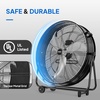 image:imageROVSUN 16inch Heavy Duty Floor amp Wall Mount Fan 2in1 High Velocity Industrial Metal Fan with 3Speed Adjustable Tilt amp WallMounting System Ideal Cooling for Gym Workshop Garage and WarehouseBlack