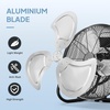 image:imageROVSUN 16inch Heavy Duty Floor amp Wall Mount Fan 2in1 High Velocity Industrial Metal Fan with 3Speed Adjustable Tilt amp WallMounting System Ideal Cooling for Gym Workshop Garage and WarehouseBlack