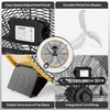 image:imageROVSUN 16inch Heavy Duty Floor amp Wall Mount Fan 2in1 High Velocity Industrial Metal Fan with 3Speed Adjustable Tilt amp WallMounting System Ideal Cooling for Gym Workshop Garage and WarehouseYellow