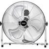 image:imageROVSUN 16inch Heavy Duty Floor amp Wall Mount Fan 2in1 High Velocity Industrial Metal Fan with 3Speed Adjustable Tilt amp WallMounting System Ideal Cooling for Gym Workshop Garage and WarehouseSilver