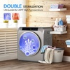image:imageROVSUN 18CuFt Portable Clothes Dryer and 178LBS FullAutomatic Washing Machine Set Compact Laundry Washer and Dryer Combo Set with Stainless Steel Inner Tub for Apartment Dorms Home35cuft  25lbs