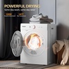image:imageROVSUN 18CuFt Portable Clothes Dryer and 178LBS FullAutomatic Washing Machine Set Compact Laundry Washer and Dryer Combo Set with Stainless Steel Inner Tub for Apartment Dorms Home18cuft  178lbs