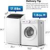 image:imageROVSUN 18CuFt Portable Clothes Dryer and 178LBS FullAutomatic Washing Machine Set Compact Laundry Washer and Dryer Combo Set with Stainless Steel Inner Tub for Apartment Dorms Home18cuft  178lbs