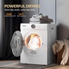 image:imageROVSUN 18CuFt Portable Clothes Dryer and 178LBS FullAutomatic Washing Machine Set Compact Laundry Washer and Dryer Combo Set with Stainless Steel Inner Tub for Apartment Dorms Home18cuft  25lbs