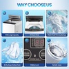 image:imageROVSUN 18CuFt Portable Clothes Dryer and 178LBS FullAutomatic Washing Machine Set Compact Laundry Washer and Dryer Combo Set with Stainless Steel Inner Tub for Apartment Dorms Home35cuft  30lbs
