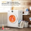 image:imageROVSUN 18CuFt Portable Clothes Dryer and 178LBS FullAutomatic Washing Machine Set Compact Laundry Washer and Dryer Combo Set with Stainless Steel Inner Tub for Apartment Dorms Home18cuft  25lbs