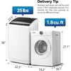 image:imageROVSUN 18CuFt Portable Clothes Dryer and 178LBS FullAutomatic Washing Machine Set Compact Laundry Washer and Dryer Combo Set with Stainless Steel Inner Tub for Apartment Dorms Home18cuft  25lbs