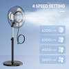 image:imageROVSUN 18inch Misting Pedestal Fan with 5L Water Tank amp 75H Timer 3 Wind Speeds 120Oscillating Standing Mist Fan with Remote amp Panel Control Water Cooling Mister Fan for Indoor Living Room Patio20