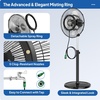 image:imageROVSUN 18inch Misting Pedestal Fan with 5L Water Tank amp 75H Timer 3 Wind Speeds 120Oscillating Standing Mist Fan with Remote amp Panel Control Water Cooling Mister Fan for Indoor Living Room Patio20