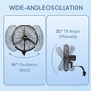 image:imageROVSUN 20 Industrial Wall Fan with Remote Controller amp BLDC Motor High Velocity Wallmounted Outdoor Fan with 4Speed and Long Wired Remote Oscillating Waterproof Wall Mount Fan for Gym Patio202pack
