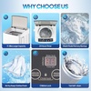 image:imageROVSUN 25LBS Full Automatic Washing Machine and 18CuFt Portable Clothes Dryer Set Compact Laundry Washer and Dryer Combo Set with Stainless Steel Inner Tub for Apartment Dorms Home18cuft  178lbs