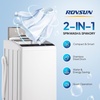 image:imageROVSUN 25LBS Full Automatic Washing Machine and 18CuFt Portable Clothes Dryer Set Compact Laundry Washer and Dryer Combo Set with Stainless Steel Inner Tub for Apartment Dorms Home15cuft  25lbs