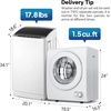 image:imageROVSUN 25LBS Full Automatic Washing Machine and 18CuFt Portable Clothes Dryer Set Compact Laundry Washer and Dryer Combo Set with Stainless Steel Inner Tub for Apartment Dorms Home15cuft  178lbs