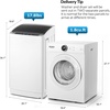 image:imageROVSUN 25LBS Full Automatic Washing Machine and 18CuFt Portable Clothes Dryer Set Compact Laundry Washer and Dryer Combo Set with Stainless Steel Inner Tub for Apartment Dorms Home18cuft  178lbs
