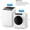 image:imageROVSUN 25LBS Full Automatic Washing Machine and 18CuFt Portable Clothes Dryer Set Compact Laundry Washer and Dryer Combo Set with Stainless Steel Inner Tub for Apartment Dorms Home35cuft  25lbs