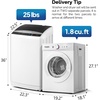 image:imageROVSUN 25LBS Full Automatic Washing Machine and 18CuFt Portable Clothes Dryer Set Compact Laundry Washer and Dryer Combo Set with Stainless Steel Inner Tub for Apartment Dorms Home18cuft  25lbs