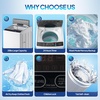 image:imageROVSUN 25LBS Full Automatic Washing Machine and 18CuFt Portable Clothes Dryer Set Compact Laundry Washer and Dryer Combo Set with Stainless Steel Inner Tub for Apartment Dorms Home15cuft  25lbs