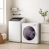 image:imageROVSUN 25LBS Full Automatic Washing Machine and 18CuFt Portable Clothes Dryer Set Compact Laundry Washer and Dryer Combo Set with Stainless Steel Inner Tub for Apartment Dorms Home26cuft  25lbs