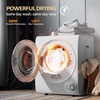 image:imageROVSUN 25LBS Full Automatic Washing Machine and 18CuFt Portable Clothes Dryer Set Compact Laundry Washer and Dryer Combo Set with Stainless Steel Inner Tub for Apartment Dorms Home15cuft  178lbs