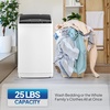 image:imageROVSUN 25LBS Portable Washing Machine FullAutomatic Electric Laundry Machine with Stainless Steel Drum Compact Washer and Spin Dryer Combo with Drain Pump for Home Apartment25lbs