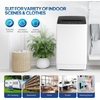 image:imageROVSUN 25LBS Portable Washing Machine FullAutomatic Electric Laundry Machine with Stainless Steel Drum Compact Washer and Spin Dryer Combo with Drain Pump for Home Apartment30lbs