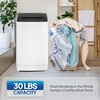 image:imageROVSUN 25LBS Portable Washing Machine FullAutomatic Electric Laundry Machine with Stainless Steel Drum Compact Washer and Spin Dryer Combo with Drain Pump for Home Apartment30lbs