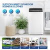 image:imageROVSUN 25LBS Portable Washing Machine FullAutomatic Electric Laundry Machine with Stainless Steel Drum Compact Washer and Spin Dryer Combo with Drain Pump for Home Apartment25lbs