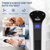 image:imageROVSUN 42in Tower Fan with Remote amp APP Control Smart Bladeless Floor Fan with 3 Modes 3 Speeds Digital Display and Oscillating 12H Timer Standing Fan for Home Office Bedroom42