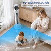 image:imageROVSUN 42in Tower Fan with Remote amp APP Control Smart Bladeless Floor Fan with 3 Modes 3 Speeds Digital Display and Oscillating 12H Timer Standing Fan for Home Office Bedroom342pack