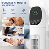 image:imageROVSUN 42in Tower Fan with Remote amp APP Control Smart Bladeless Floor Fan with 3 Modes 3 Speeds Digital Display and Oscillating 12H Timer Standing Fan for Home Office Bedroom342pack