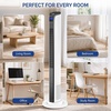 image:imageROVSUN 42in Tower Fan with Remote amp APP Control Smart Bladeless Floor Fan with 3 Modes 3 Speeds Digital Display and Oscillating 12H Timer Standing Fan for Home Office Bedroom422pack