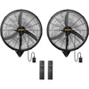 image:imageROVSUN 20 Industrial Wall Fan with Remote Controller amp BLDC Motor High Velocity Wallmounted Outdoor Fan with 4Speed and Long Wired Remote Oscillating Waterproof Wall Mount Fan for Gym Patio302pack