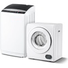 image:imageROVSUN 25LBS Full Automatic Washing Machine and 18CuFt Portable Clothes Dryer Set Compact Laundry Washer and Dryer Combo Set with Stainless Steel Inner Tub for Apartment Dorms Home15cuft  25lbs
