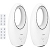 image:imageROVSUN Smart Bladeless Fan 38 Bladeless Tower Fan with BLDC Motor Quiet Oscillating Tower Fan with Remote Portable Cooling Fan with 8H Timer 12 Speed 3 Modes Ideal for Home Bedroom Office222pack