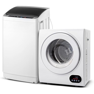 image:imageROVSUN 18CuFt Portable Clothes Dryer and 178LBS FullAutomatic Washing Machine Set Compact Laundry Washer and Dryer Combo Set with Stainless Steel Inner Tub for Apartment Dorms Home15cuft  178lbs