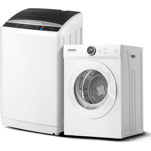 image:imageROVSUN 18CuFt Portable Clothes Dryer and 178LBS FullAutomatic Washing Machine Set Compact Laundry Washer and Dryer Combo Set with Stainless Steel Inner Tub for Apartment Dorms Home18cuft  25lbs