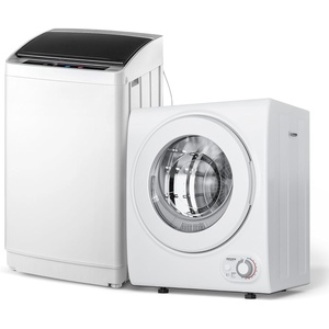 image:imageROVSUN 25LBS Full Automatic Washing Machine and 18CuFt Portable Clothes Dryer Set Compact Laundry Washer and Dryer Combo Set with Stainless Steel Inner Tub for Apartment Dorms Home15cuft  178lbs