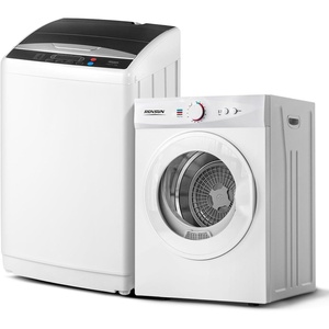 image:imageROVSUN 25LBS Full Automatic Washing Machine and 18CuFt Portable Clothes Dryer Set Compact Laundry Washer and Dryer Combo Set with Stainless Steel Inner Tub for Apartment Dorms Home18cuft  25lbs