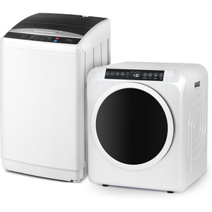 image:imageROVSUN 25LBS Full Automatic Washing Machine and 18CuFt Portable Clothes Dryer Set Compact Laundry Washer and Dryer Combo Set with Stainless Steel Inner Tub for Apartment Dorms Home35cuft  25lbs