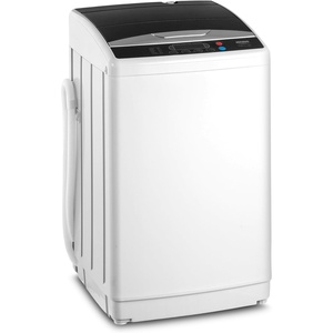 image:imageROVSUN 25LBS Portable Washing Machine FullAutomatic Electric Laundry Machine with Stainless Steel Drum Compact Washer and Spin Dryer Combo with Drain Pump for Home Apartment25lbs