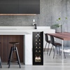 image:imageROVSUN 10W Small Wine Fridge with Compressor 12 Bottles Freestanding Wine Cooler Refrigerator with Touch Panel Control and Glass Door Wine Cellar for Red White Champagne or Sparkling 4164F12 Bottle