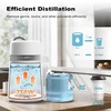 image:imageROVSUN 11 Gallon4L Water Distiller for Home Countertop Stainless Steel Interior amp BPAFree Container 750W Distilled Water Machine Water Maker Purifier Distilling Pure Water Maker 1LH GrayWhite