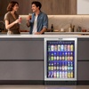 image:imageROVSUN 24 Beverage Refrigerator Cooler with Touch Panel amp Adjustable Shelf Undercounter Beverage and Wine Cooler Refrigerator for Soda Beer Builtin or Freestanding for Home Office Kitchen or Bar58 CuFt